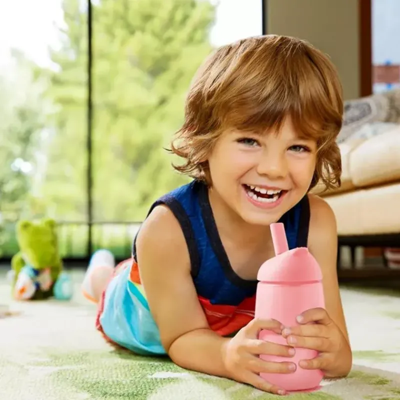Munchkin Straw, Sippy & Training Cups|Dishes, Utensils & Food Containers*- 10Oz Simple Clean Straw Cup - Light Pink