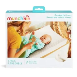 Munchkin Changing Pads & Covers*- 2Pk Diaper Changing Pad Covers, White