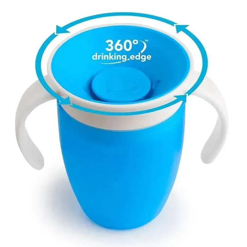 Munchkin Straw, Sippy & Training Cups|Dishes, Utensils & Food Containers*- 2Pk Miracle 360° Trainer Cup, Blue/Green