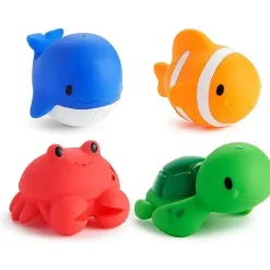 Munchkin Bath Toys*- 4Pk Ocean Squirts Baby Bath Toy