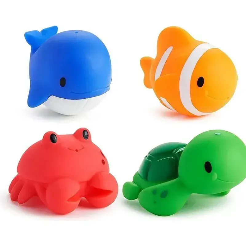 Munchkin Bath Toys*- 4Pk Ocean Squirts Baby Bath Toy