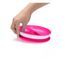 Munchkin Suction Plates & Bowls|Dishes, Utensils & Food Containers*- 1Pk Stay Put Suction Plate, Pink