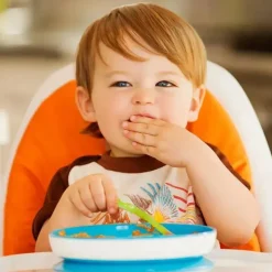 Munchkin Suction Plates & Bowls|Dishes, Utensils & Food Containers*- 1Pk Stay Put Suction Plate, Blue