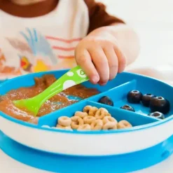 Munchkin Suction Plates & Bowls|Dishes, Utensils & Food Containers*- 1Pk Stay Put Suction Plate, Blue