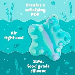 Munchkin Bath Toys*- Pop Squish Popping Bath Toy - Mold-Free Squeezable Sensory Baby Fidget Starfish