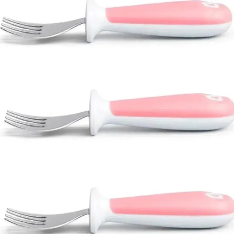 Munchkin Utensils & Accessories|Dishes, Utensils & Food Containers*- Raise 3Pk Toddler Forks, Pink