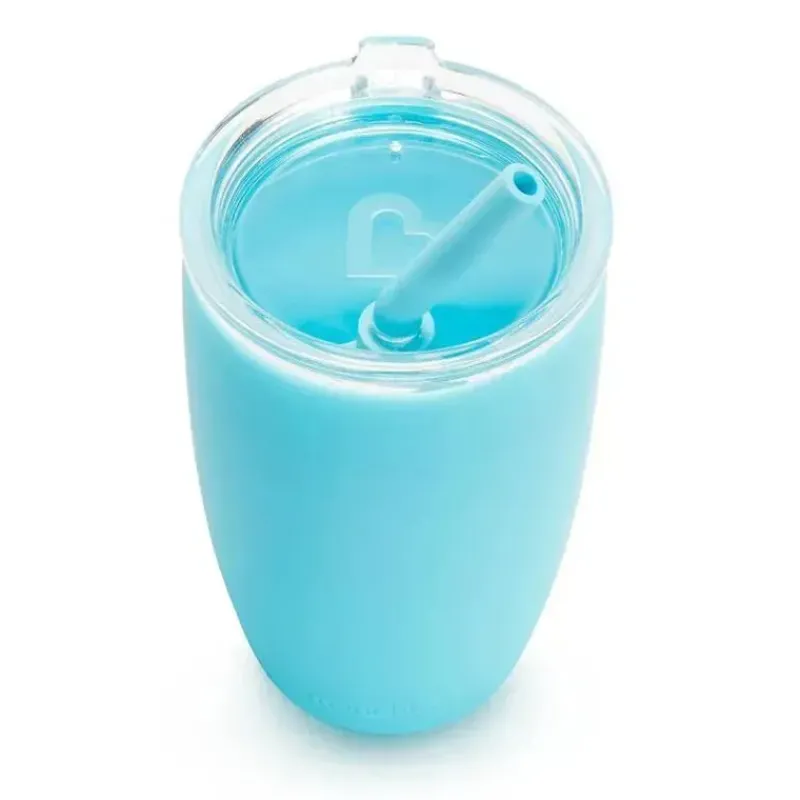 Munchkin Straw, Sippy & Training Cups|Dishes, Utensils & Food Containers*- Simple Clean Toddler Sippy Cup Tumbler with Easy Clean Straw, 10 Ounce, Blue