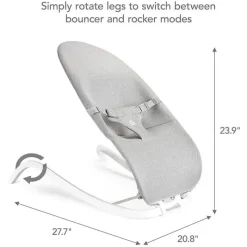 Munchkin Seats & Booster Chairs*- Spring 2 in 1 Baby Bouncer and Rocker, Portable, Lightweight and Compact with 3 Recline Positions