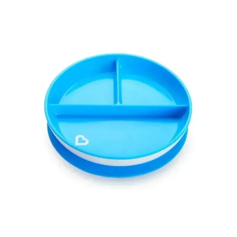 Munchkin Suction Plates & Bowls|Dishes, Utensils & Food Containers*2019 Stay Put Suction Plate, Assorted Colors (Blue, Purple, Green & Pink)