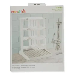 Munchkin Utensils & Accessories|Dishes, Utensils & Food Containers*- Tidy Dry Space Saving Vertical Bottle Drying Rack for Baby Bottles and Accessories, White