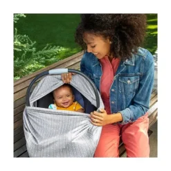 Munchkin Nursing Covers, Scarves, & Wedges*- Xtraguard Antimicrobial 5-In-1 Cover, Grey