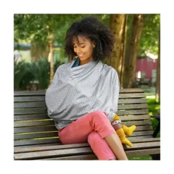 Munchkin Nursing Covers, Scarves, & Wedges*- Xtraguard Antimicrobial 5-In-1 Cover, Grey