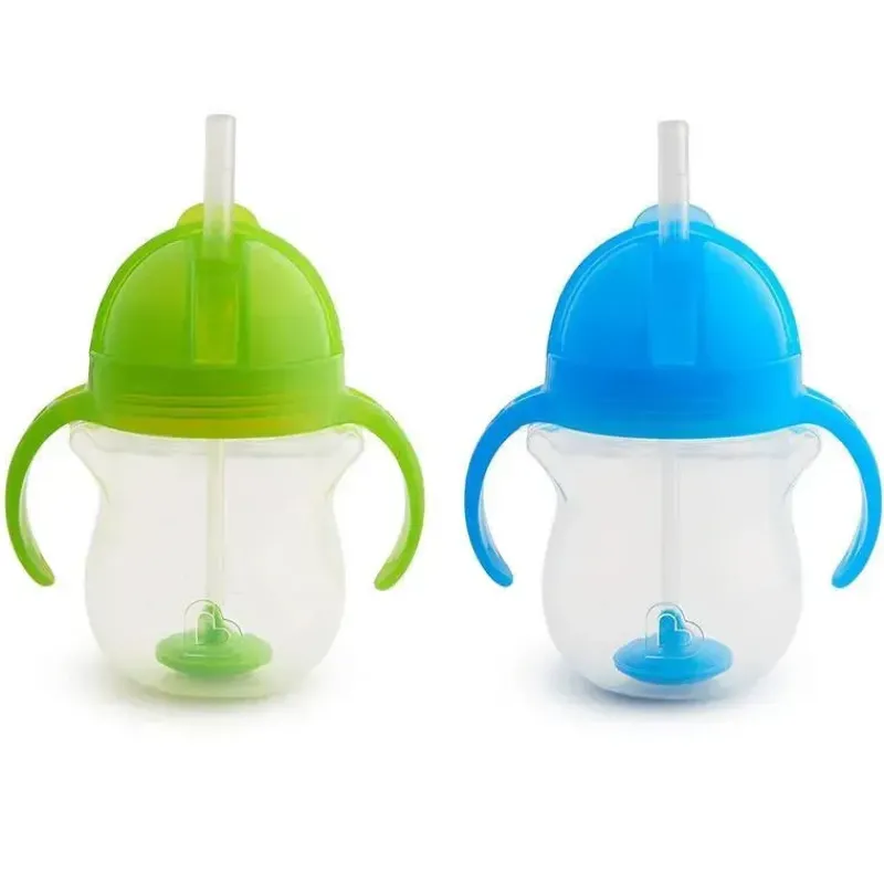 Munchkin Straw, Sippy & Training Cups|Dishes, Utensils & Food Containers*Any Angle wt. Straw Trainer 2 Pk (Orange & Pink or Blue & Green)