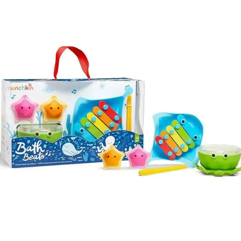 Munchkin Gifts From $25 To $50|Bath Gift Set*Bath Beats Musical Bath Toy Gift Set