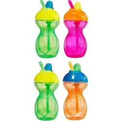 Munchkin Straw, Sippy & Training Cups|Dishes, Utensils & Food Containers*Click Lock Flip Straw 2-Pack, 9 oz. Colors May Vary