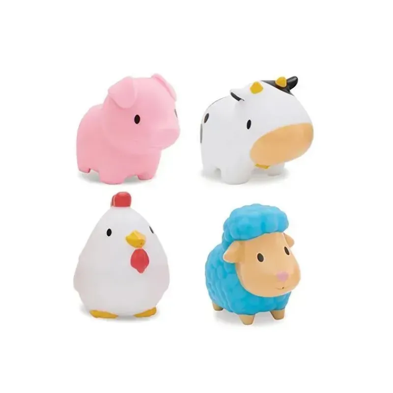 Munchkin Bath Toys*Farm Bath Squirts, 4-Pack