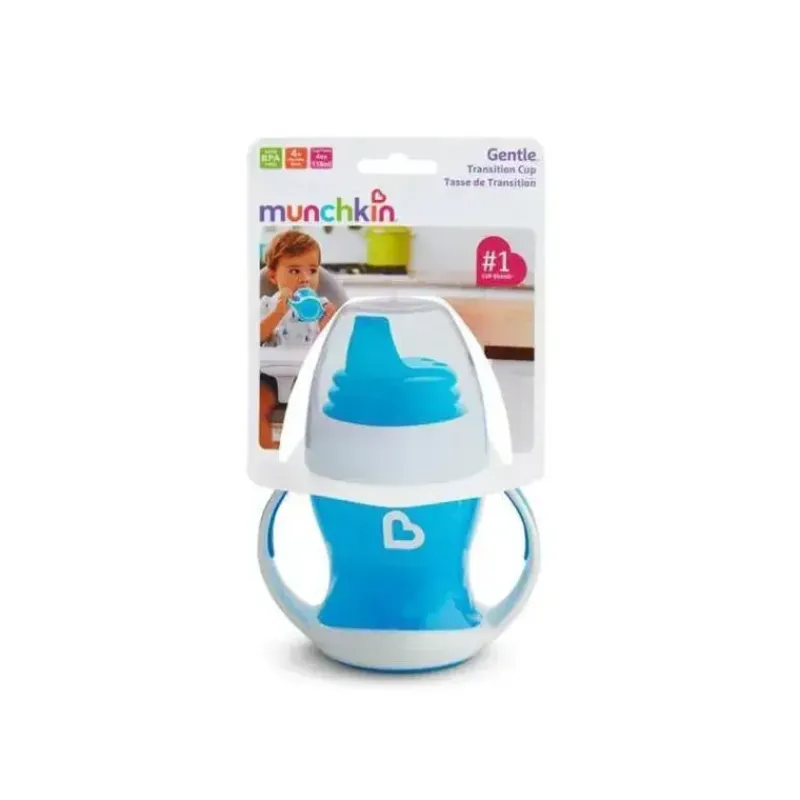 Munchkin Straw, Sippy & Training Cups|Dishes, Utensils & Food Containers*Gentle Transition Cup 4 oz, Assorted Colors (Blue, Pink, Green & Purple)