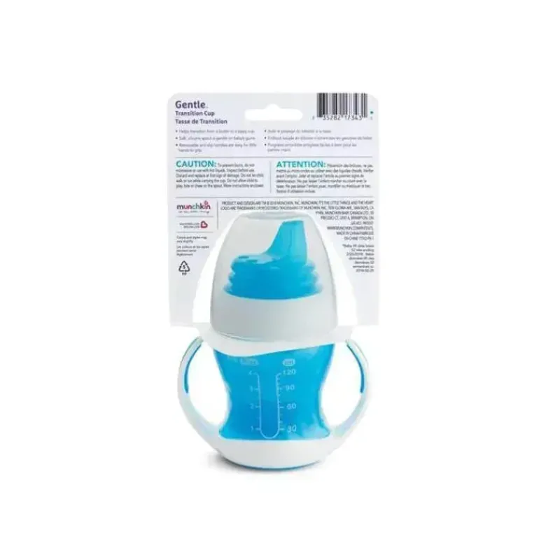 Munchkin Straw, Sippy & Training Cups|Dishes, Utensils & Food Containers*Gentle Transition Cup 4 oz, Assorted Colors (Blue, Pink, Green & Purple)
