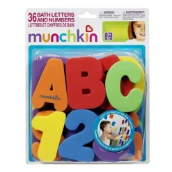 Munchkin Bath Toys*Learn Bath Letters & Numbers Primary, 36-Count
