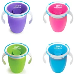 Munchkin Straw, Sippy & Training Cups|Dishes, Utensils & Food Containers*Miracle 360° Trainer Cup, 7 oz. Colors May Vary