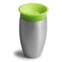 Munchkin Insulated Cups|Dishes, Utensils & Food Containers*Miracle Stainless Steel 360 Degree Sippy Cup, 10 oz, Colors May Vary, 1-Pack