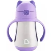 Munchkin Water Bottle|Dishes, Utensils & Food Containers*8Oz Cool Cat Stainless Steel Cup, Purple