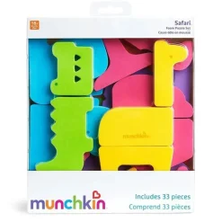 Munchkin Bath Toys*Safari Foam Puzzle Bath Toy, 33 Piece Set