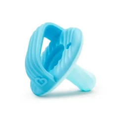 Munchkin Toys For 0-12 Months|Gift For Baby*Sili-Soothe & Teethe Silicone Pacifier + Teether - 2Pk, Blue/Green
