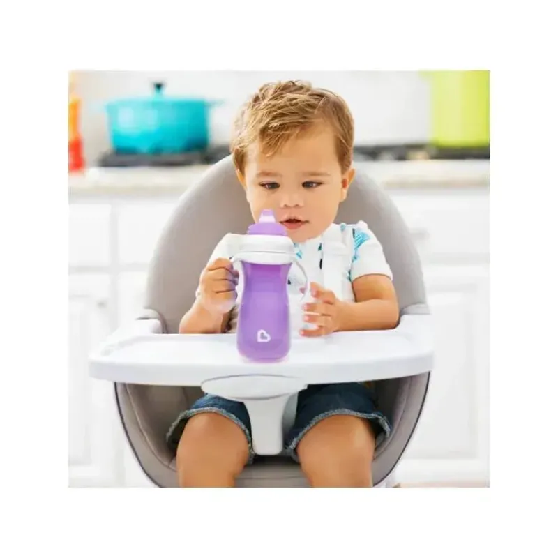 Munchkin Straw, Sippy & Training Cups|Dishes, Utensils & Food Containers*Sippy Cups,1pk 10oz Purple Sippy Cup