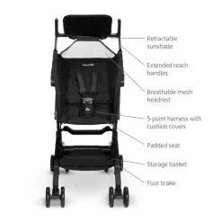 Munchkin Lightweight Strollers*Sparrow Ultra Compact Stroller - Black