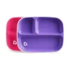 Munchkin Plates & Bowls|Dishes, Utensils & Food Containers*Splash Divided Plates 2-Pack, Pink/Purple