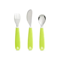 Munchkin Utensils & Accessories|Dishes, Utensils & Food Containers*Splash Toddler Fork, Knife & Spoon Set, Green