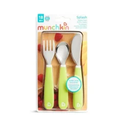 Munchkin Utensils & Accessories|Dishes, Utensils & Food Containers*Splash Toddler Fork, Knife & Spoon Set, Green
