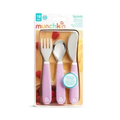 Munchkin Utensils & Accessories|Dishes, Utensils & Food Containers*Splash Toddler Fork, Knife & Spoon Set - Purple
