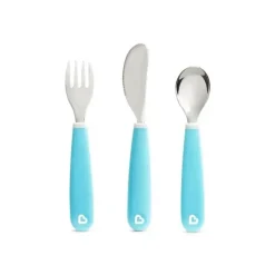 Munchkin Utensils & Accessories|Dishes, Utensils & Food Containers*Splash Toddler Fork, Knife & Spoon Set, Blue