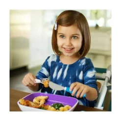 Munchkin Utensils & Accessories|Dishes, Utensils & Food Containers*Splash Toddler Fork, Knife & Spoon Set, Blue