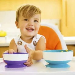 Munchkin Plates & Bowls|Dishes, Utensils & Food Containers*Stay Put Suction Bowls, Assorted Colors, 3-Pack