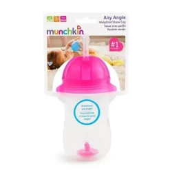 Munchkin Straw, Sippy & Training Cups|Dishes, Utensils & Food Containers*Weighted Straw Cup - 10Oz/Pink
