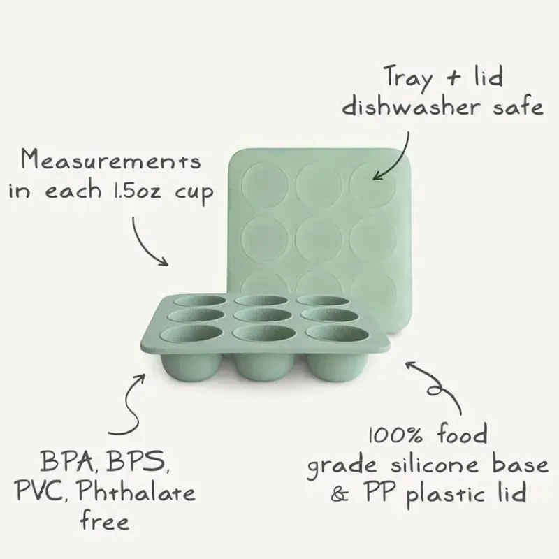 Mushie Utensils & Accessories|Dishes, Utensils & Food Containers*24 - Baby Food Freezer Tray (Blush)