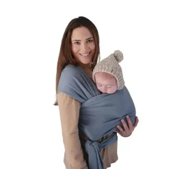 Mushie Baby Slings & Wraps*- 100% Organic Cotton Baby Wrap Carrier, Tradewinds