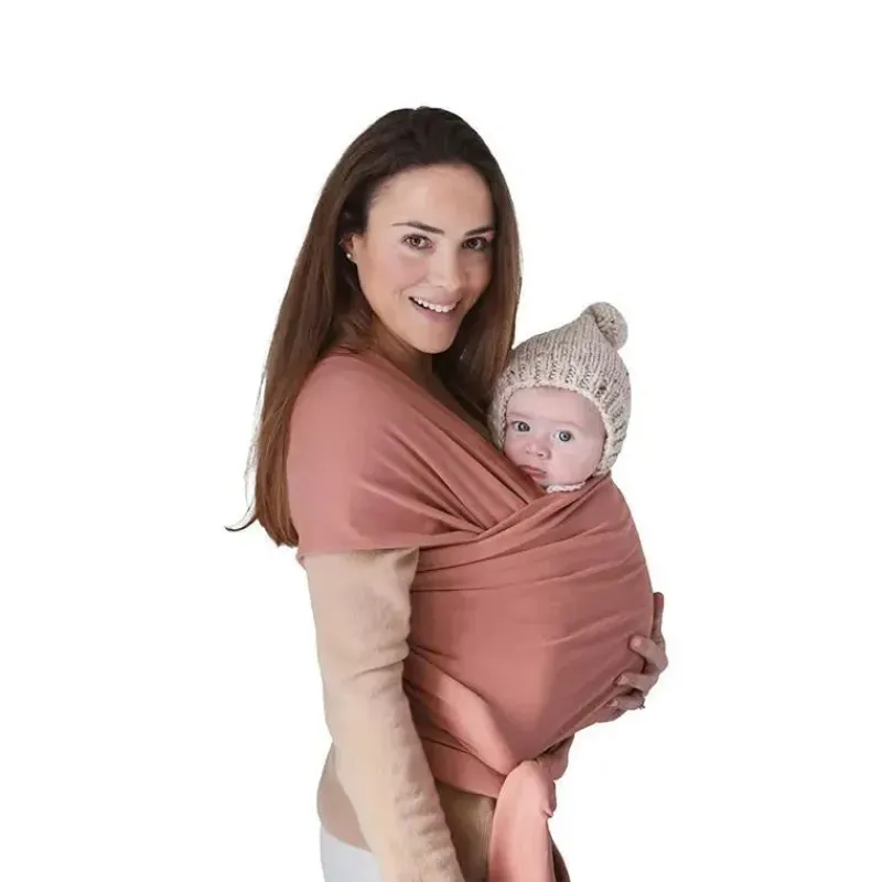Mushie Baby Slings & Wraps*- 100% Organic Cotton Baby Wrap Carrier, Cedar