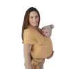 Mushie Baby Slings & Wraps*- 100% Organic Cotton Baby Wrap Carrier, Mustard Melange