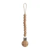 Mushie Gift For Baby|Bottles & Sets*- 100% Silicone Baby Pacifier Clip BPA Free, Hera Faux Wood