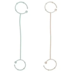 Mushie Utensils & Accessories|Dishes, Utensils & Food Containers*- Adjustable Silicone Strap 2-Pack, Cambridge Blue/Shifiting Sand