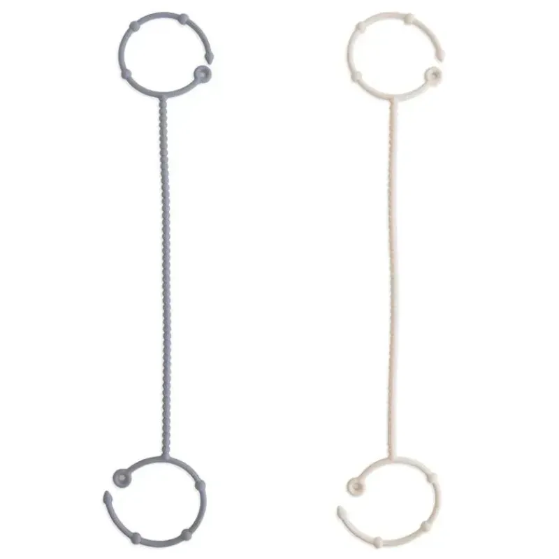 Mushie Utensils & Accessories|Dishes, Utensils & Food Containers*- Adjustable Silicone Strap 2-Pack, Tradewinds/Shifiting Sand