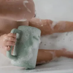 Mushie Bath Accessories & Organization*- Baby Bath Rinse Cup, 100% Food Grade Silicone, Sage