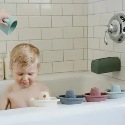 Mushie Bath Accessories & Organization*- Baby Bath Rinse Cup, 100% Food Grade Silicone, Wash Rinser Cup For Kids, Cambridge Blue