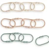Mushie Handbags & Accessories*- Baby Chain Link Rings Toy 12 Count, Multiuse Car Seat Stroller Connecting Toy, Shifting Sand, Blush, Cambridge Blue