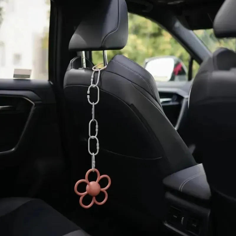 Mushie Handbags & Accessories*- Baby Chain Link Rings Toy 12 Count, Multiuse Car Seat Stroller Connecting Toy, Natural, Stone, Tradewinds