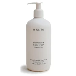Mushie Shampoo & Conditioner*- Baby Shampoo & Body Wash (Fragrance Free) 13.53 Fl Oz